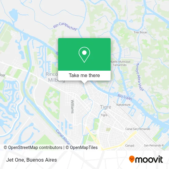 Jet One map