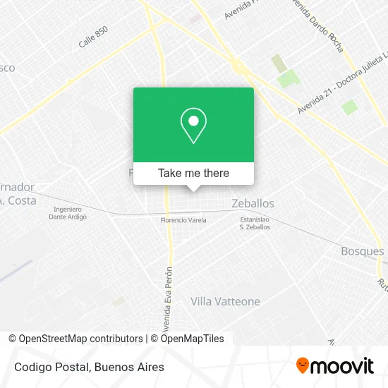 Codigo Postal map