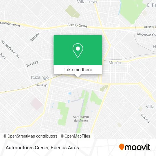 Automotores Crecer map