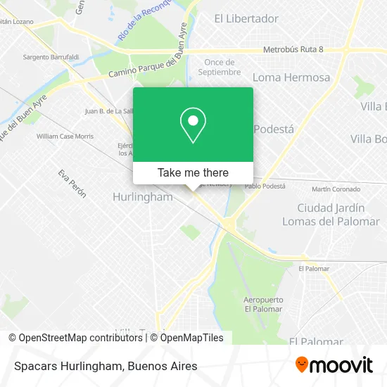 Spacars Hurlingham map