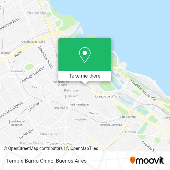 Temple Barrio Chino map