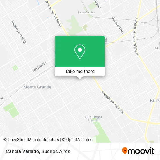 Canela Variado map