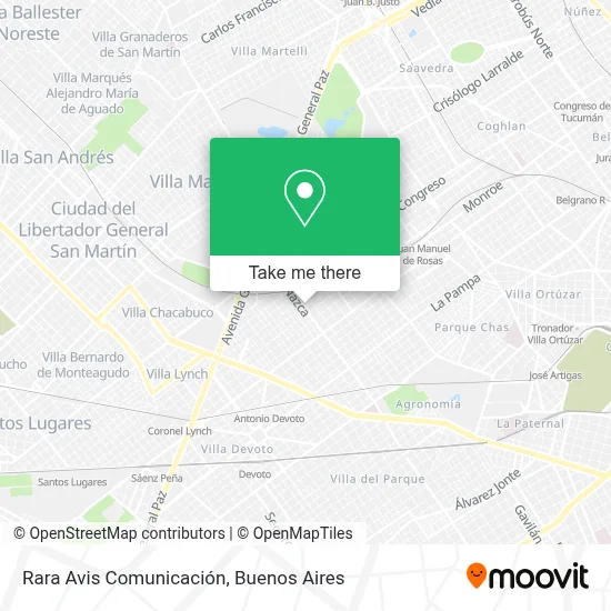 Rara Avis Comunicación map