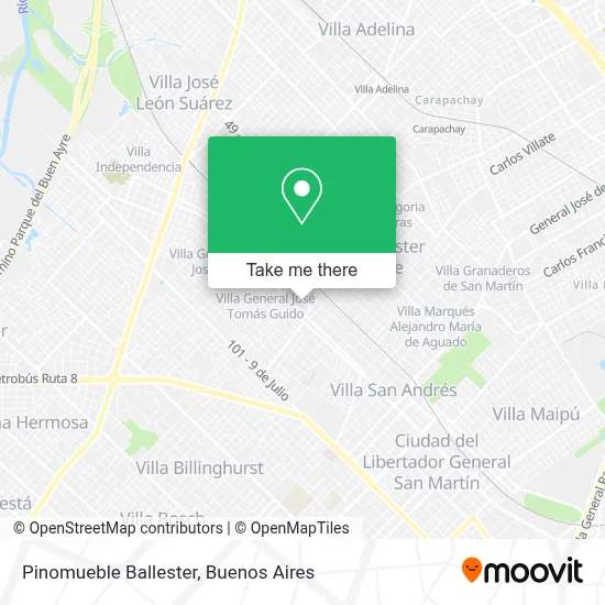Pinomueble Ballester map
