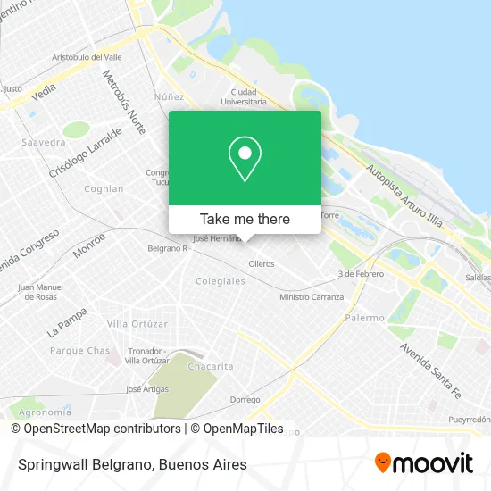Springwall Belgrano map