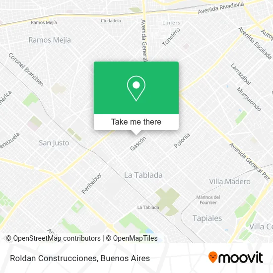 Roldan  Construcciones map