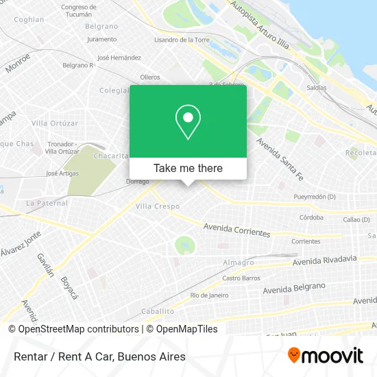 Rentar / Rent A Car map
