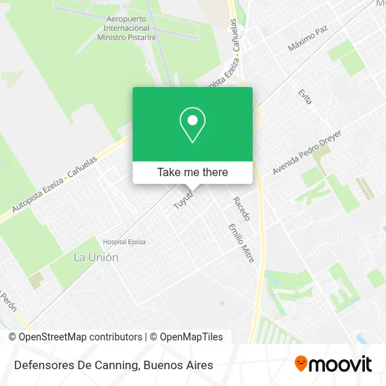Defensores De Canning map