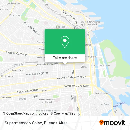 Supermercado Chino map