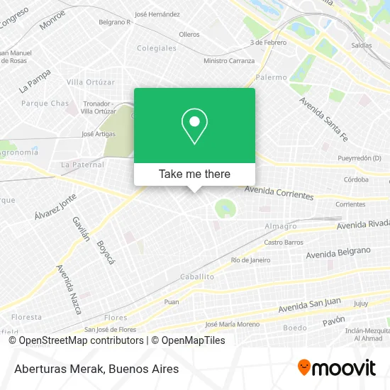 Aberturas Merak map