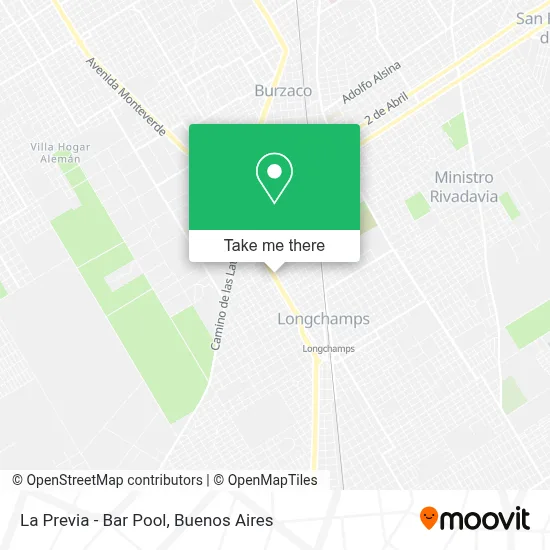 La Previa - Bar Pool map