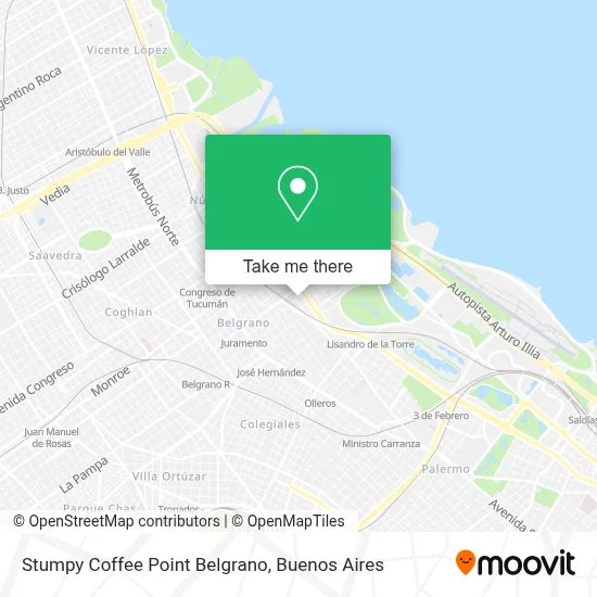 Stumpy Coffee Point Belgrano map
