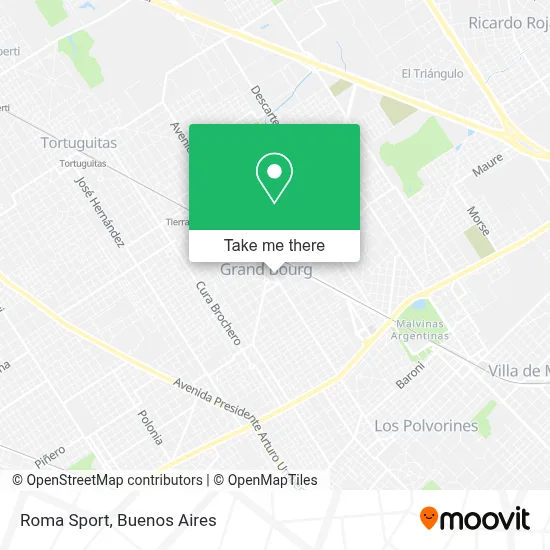 Roma Sport map