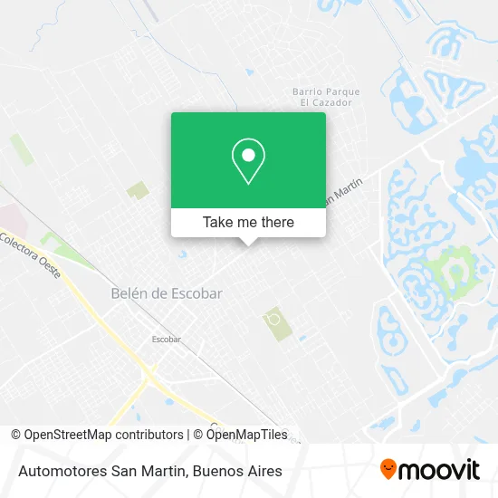 Automotores San Martin map