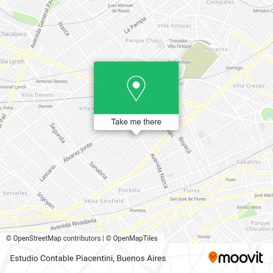 Estudio Contable Piacentini map