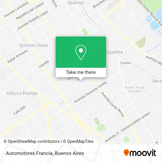 Automotores Francia map