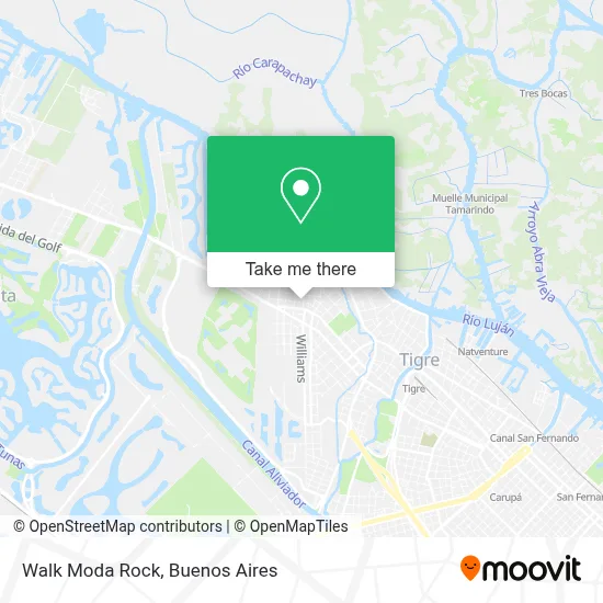 Walk Moda Rock map