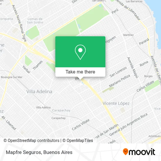 Mapfre Seguros map