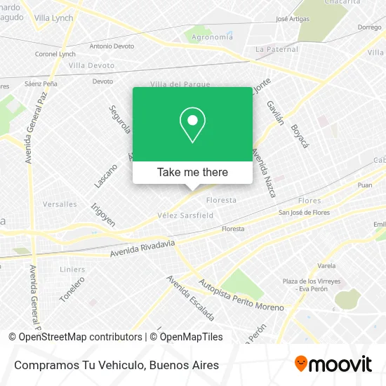 Compramos Tu Vehiculo map