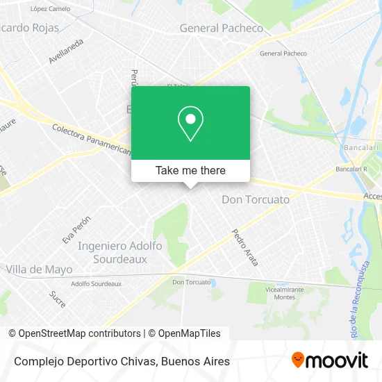 Complejo Deportivo Chivas map