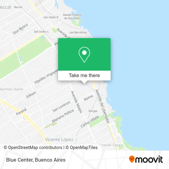 Blue Center map