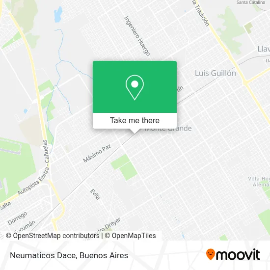 Neumaticos Dace map