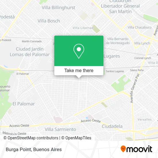 Burga Point map