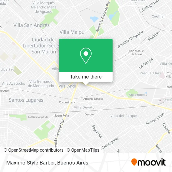 Maximo Style Barber map