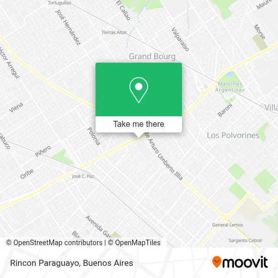 Rincon Paraguayo map