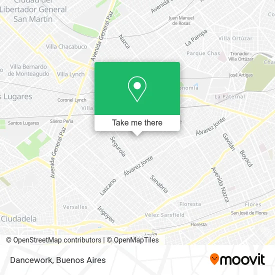 Dancework map