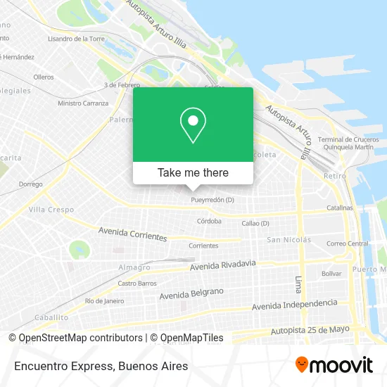 Encuentro Express map