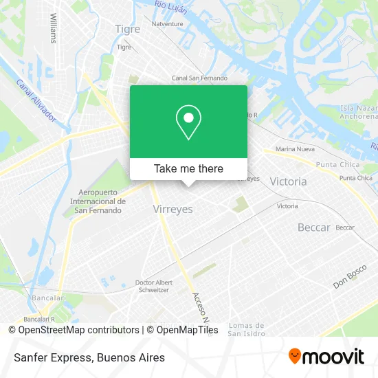 Sanfer Express map