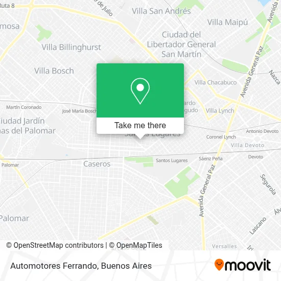 Automotores Ferrando map