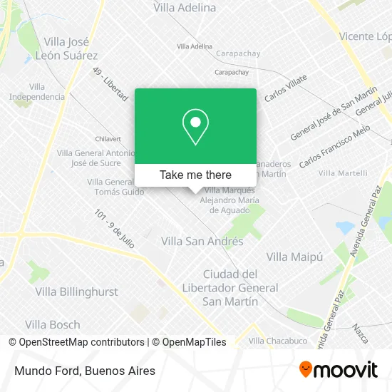 Mundo Ford map