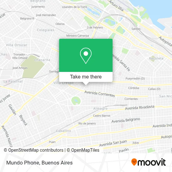 Mundo Phone map