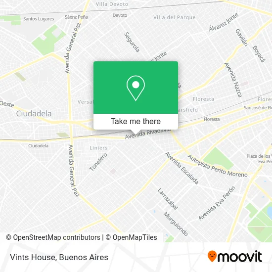 Vints House map