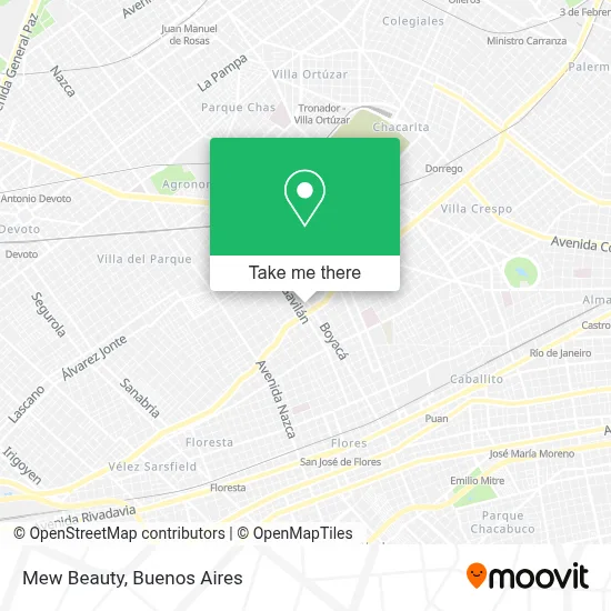 Mew Beauty map