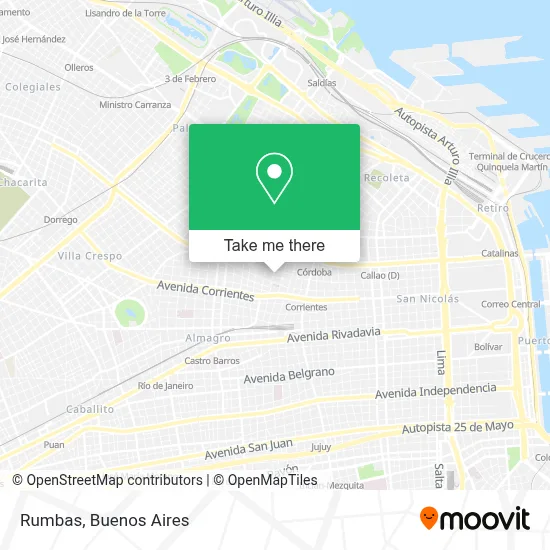 Rumbas map