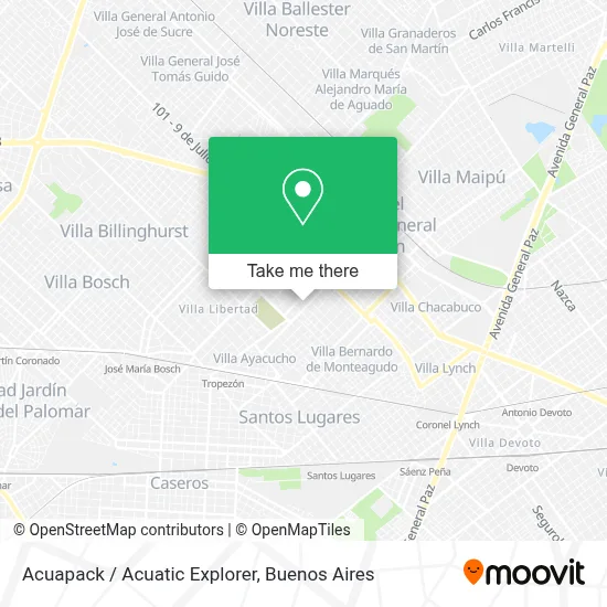 Acuapack / Acuatic Explorer map