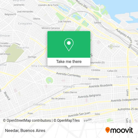 Needar map