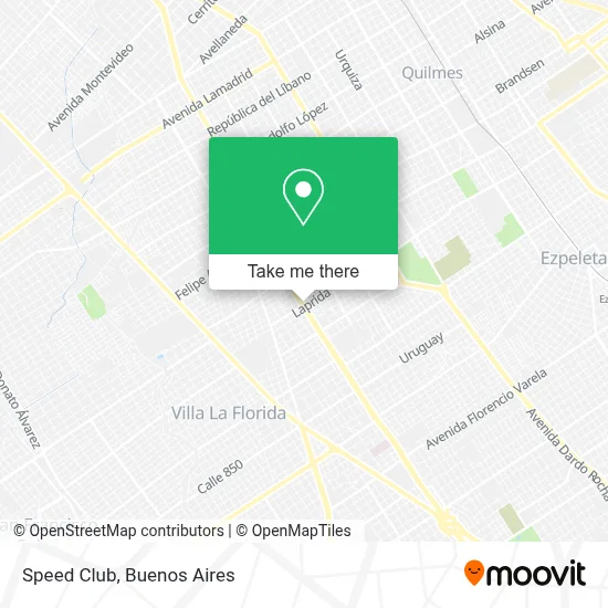 Speed Club map