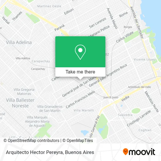 Arquitecto Hector Pereyra map