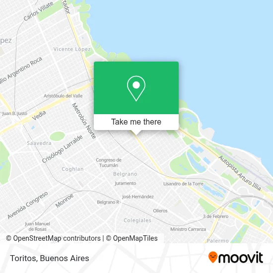 Toritos map