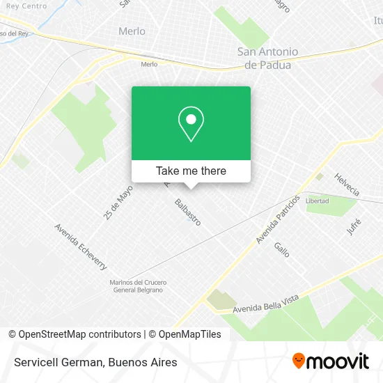 Servicell German map