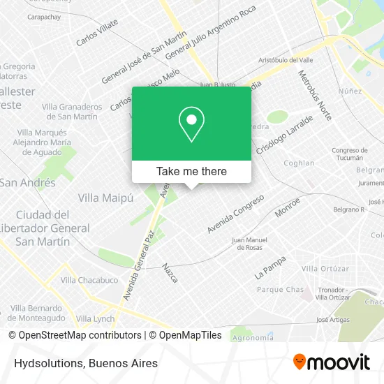 Hydsolutions map