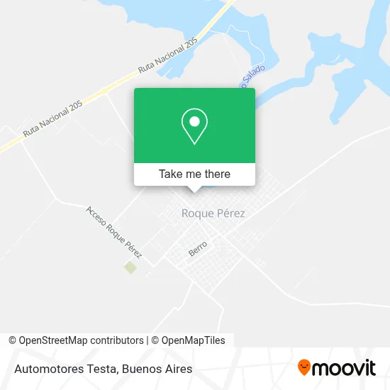Automotores Testa map