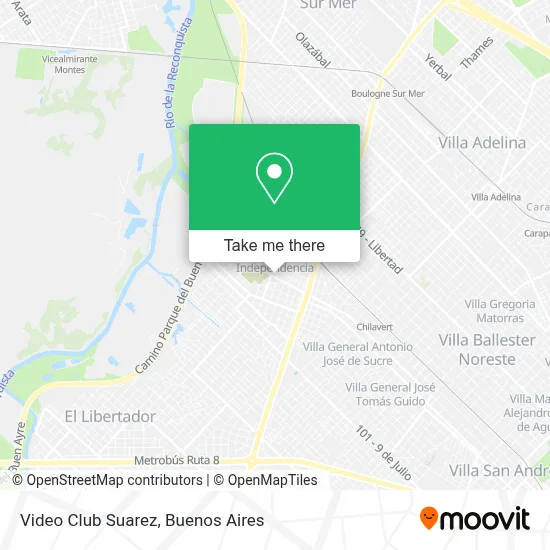Video Club Suarez map