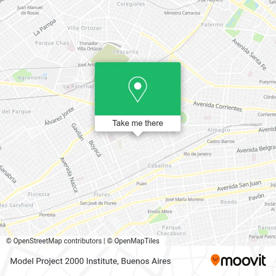 Model Project 2000 Institute map