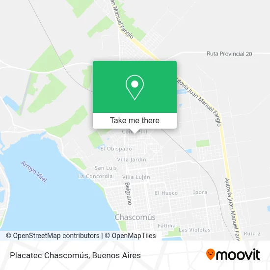 Placatec Chascomús map