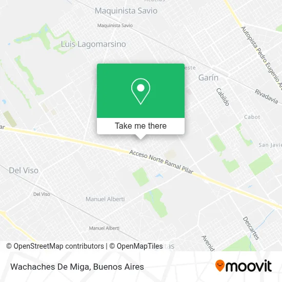 Wachaches De Miga map